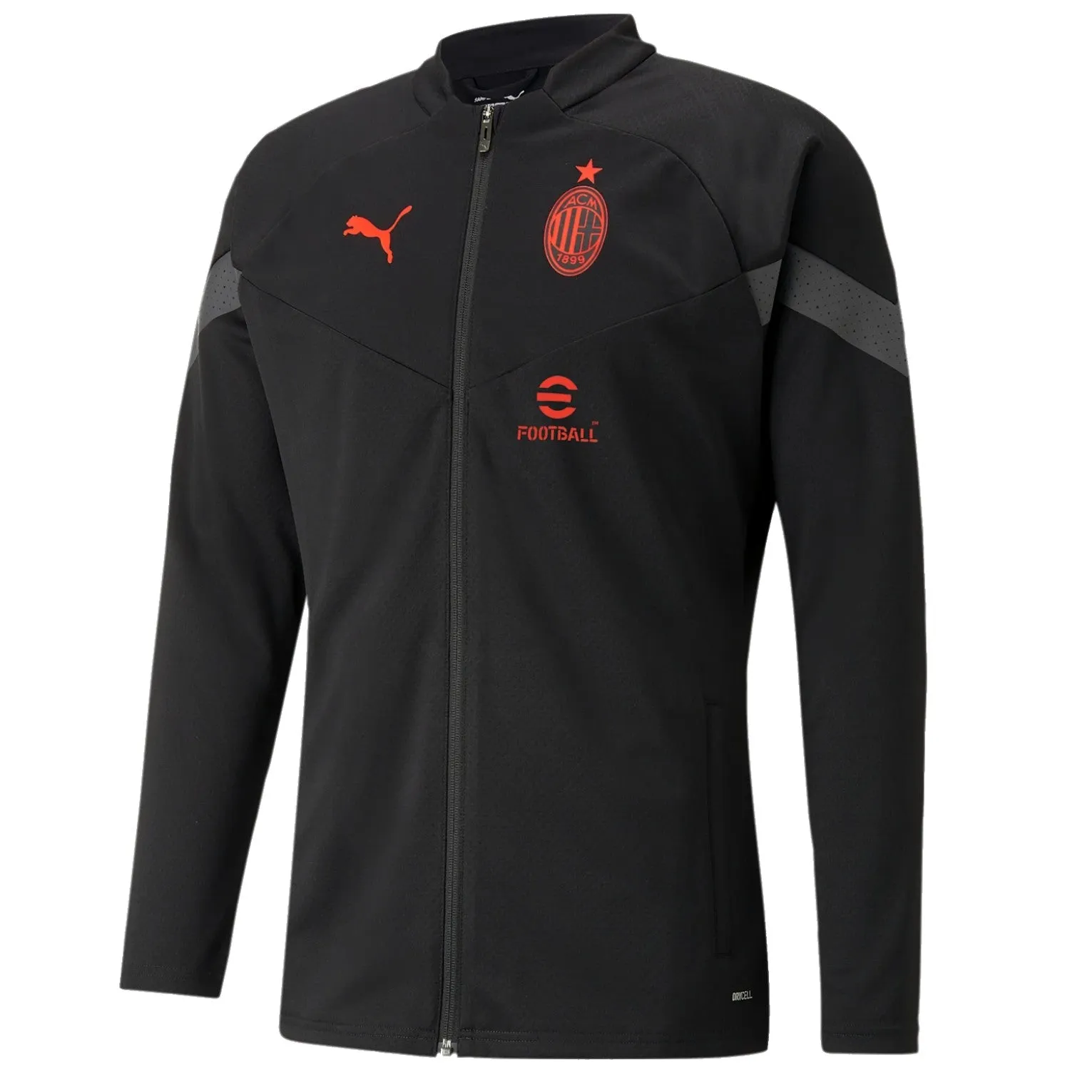 AC Milan soccer black training bench tracksuit 2022/23 - Puma