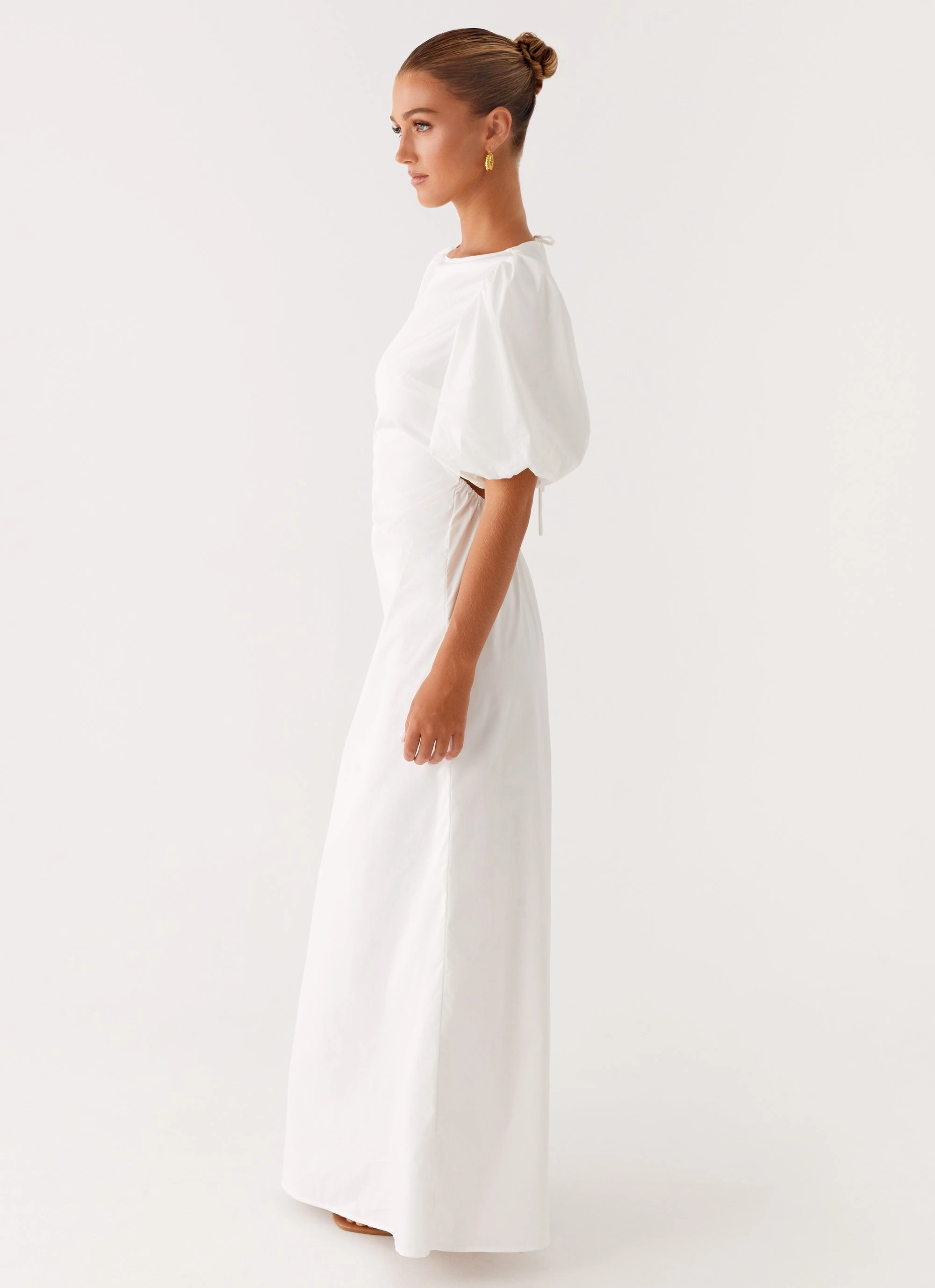 Judy Maxi Dress - White Understated Elegance