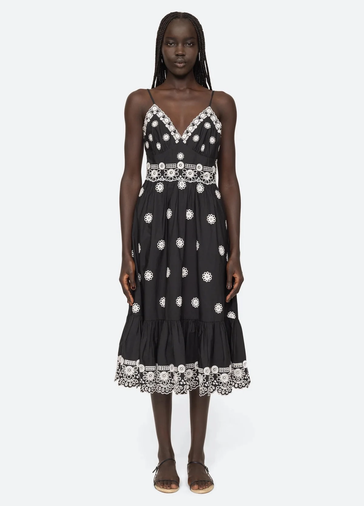 Romantic Soft Bishop-Sleeve Sea NY Elysse Dress