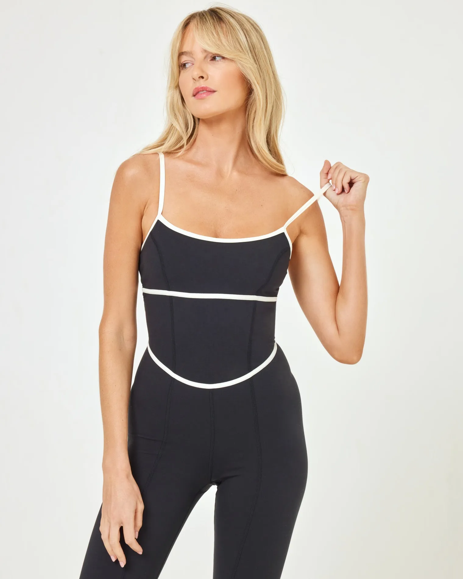 Ace Jumpsuit - Black-Cream