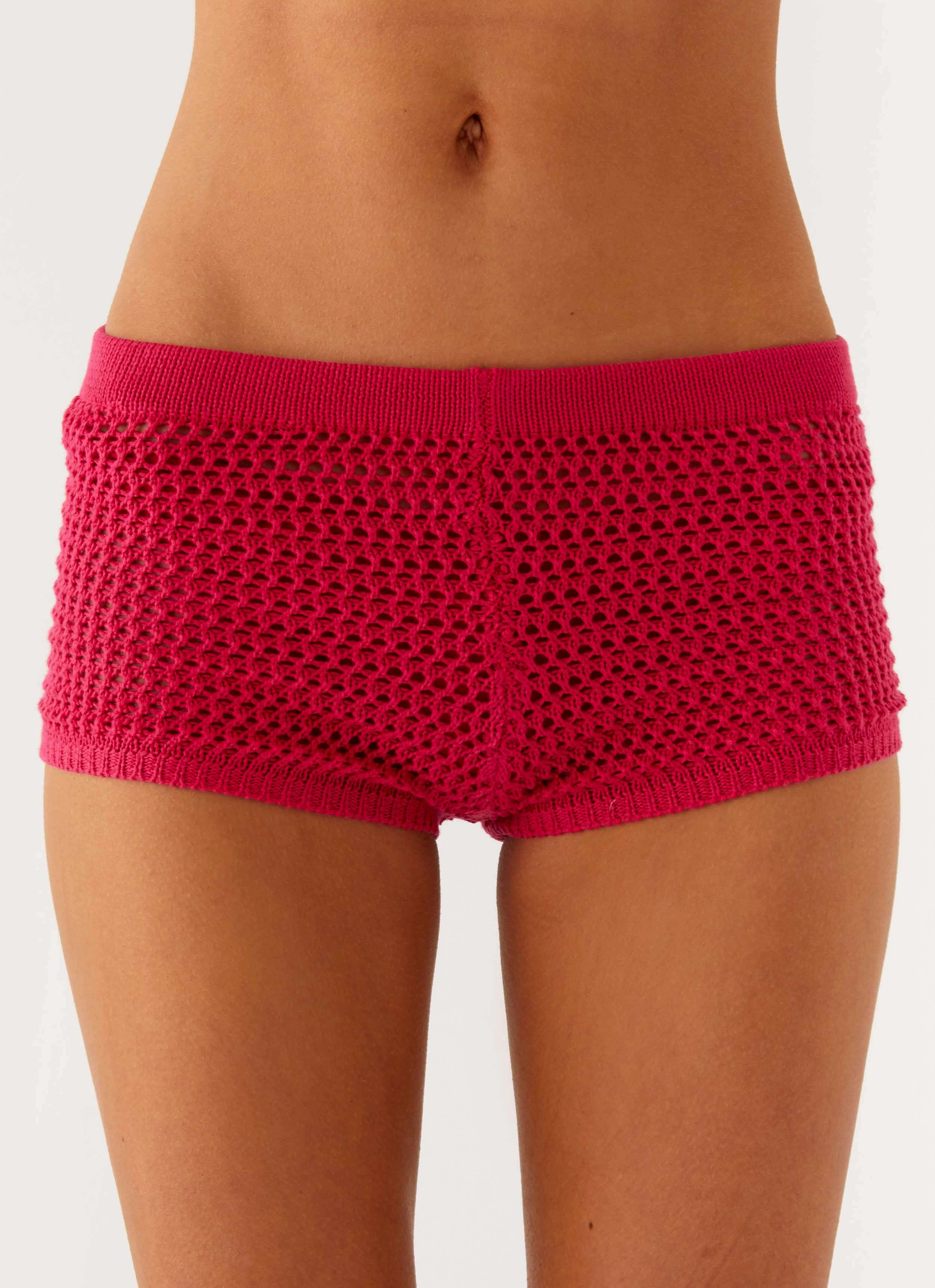 Hiking Gear Lukella Crochet Mini Short - Hot Pink