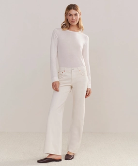 Mid Rise Wide Leg Tough Flex