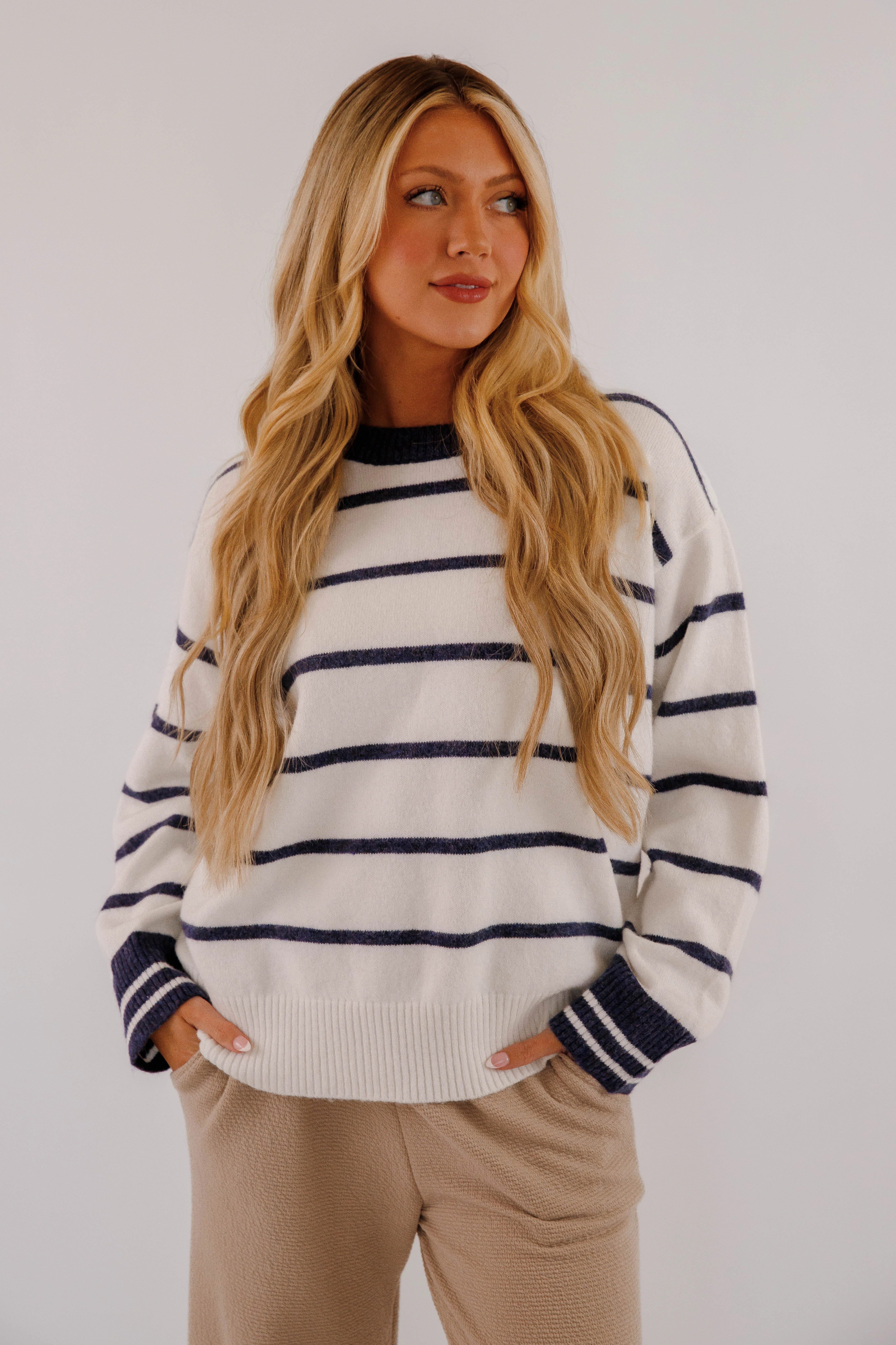 Surround Yourself Sweater Double Layered Hem Reinforcement DurableCollarStays