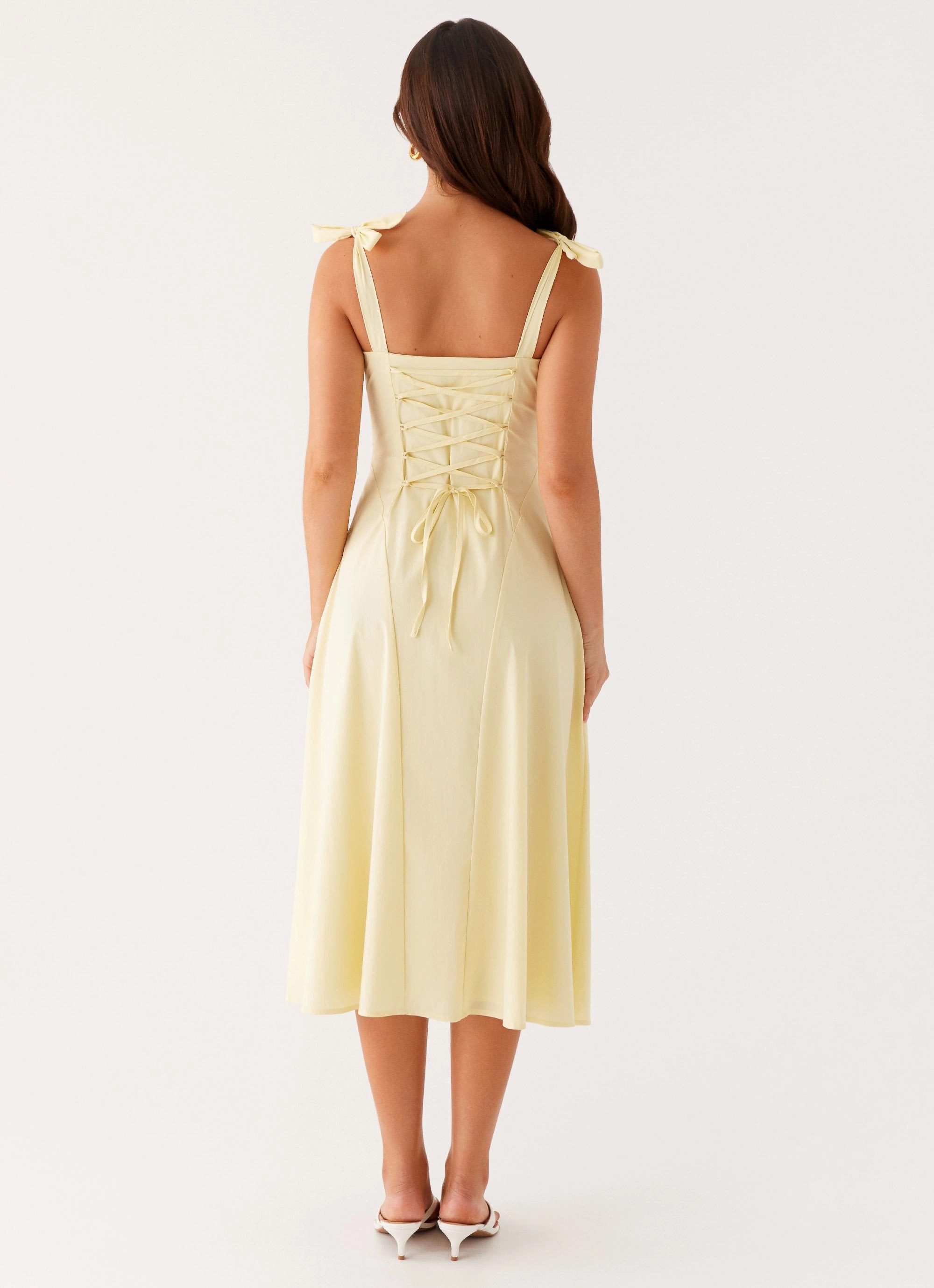 Adela Midi Dress - Yellow Simplistic Mood