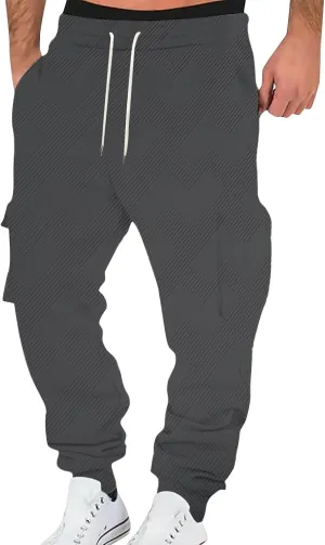 ADHOWBEW Cargo Pants for Men Hiking Tactical Stretch Ripstop Regular Fit Big and Tall Classic Military Trousers
