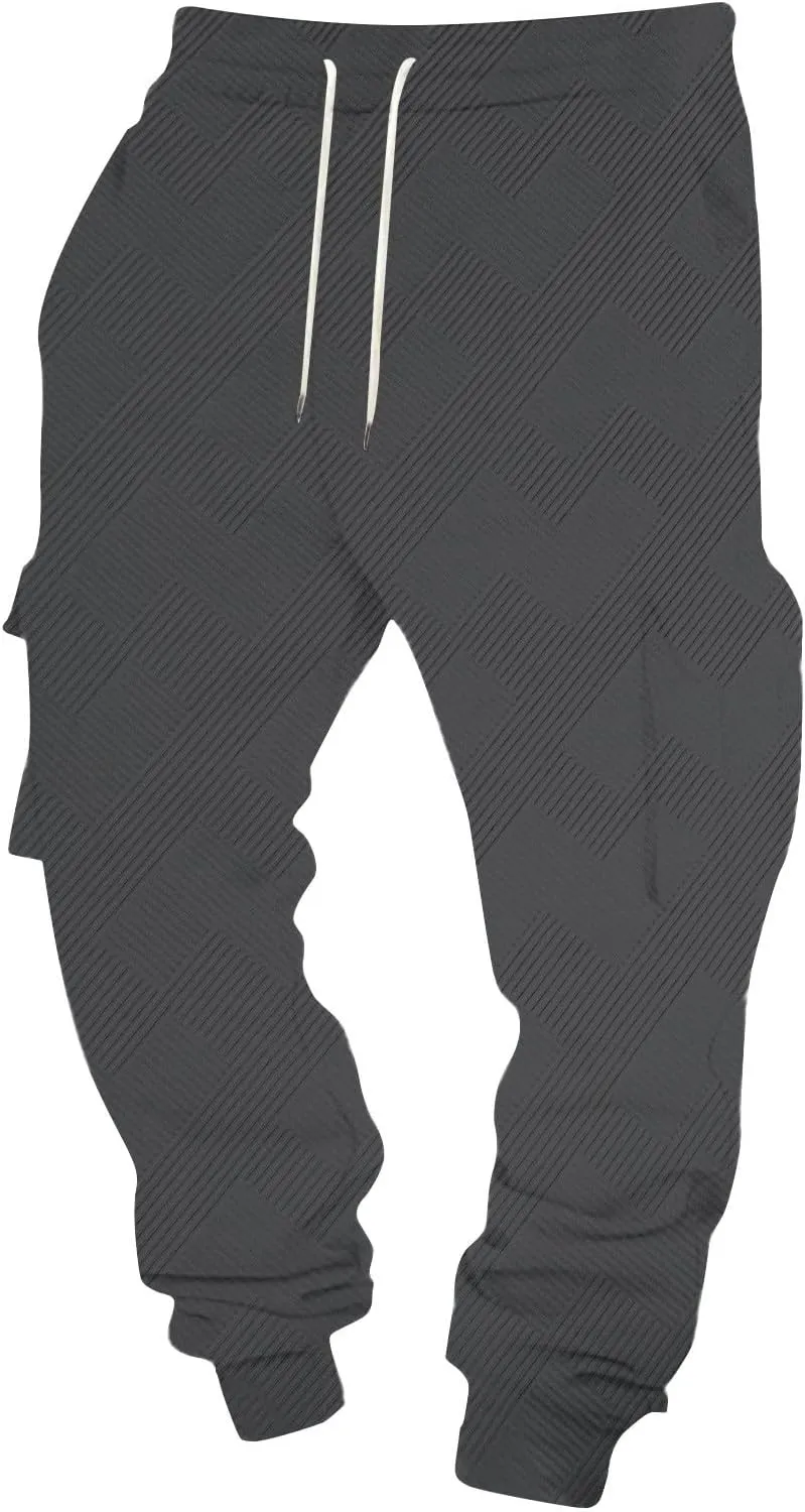 ADHOWBEW Cargo Pants for Men Hiking Tactical Stretch Ripstop Regular Fit Big and Tall Classic Military Trousers