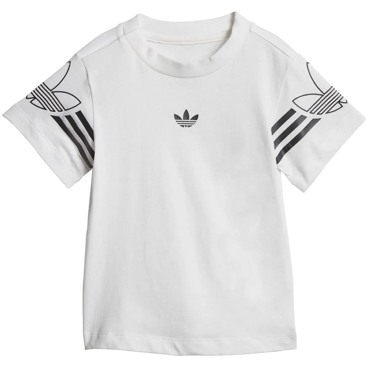 Adidas Infant & Toddler Originals Outline Tee Shorts Set White/Black