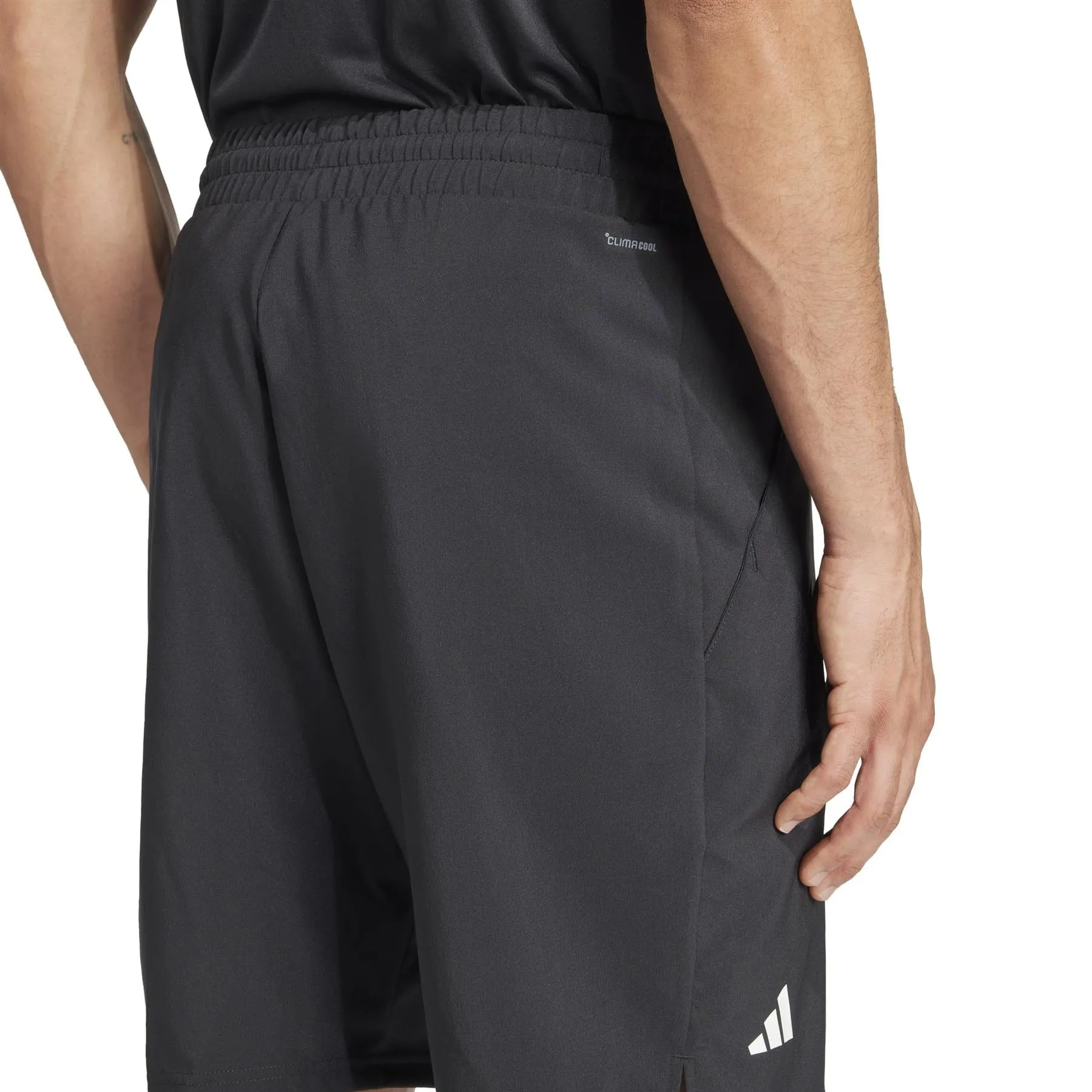 ADIDAS Mens 3 Stripe Badminton Shorts - Black