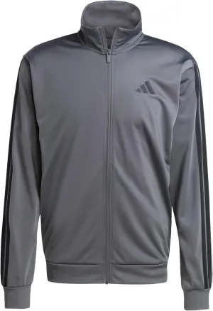 adidas Men's 3-Stripes Tricot Track Top, Grey