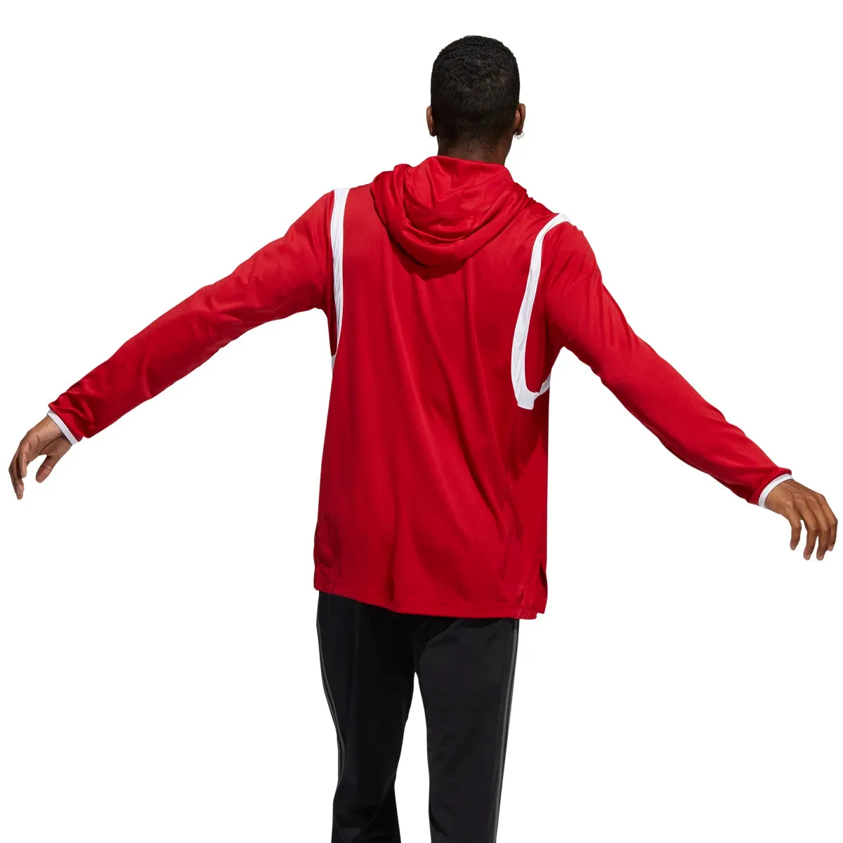adidas Men's Basketball Icon Pulse Hooded Shooter Tee