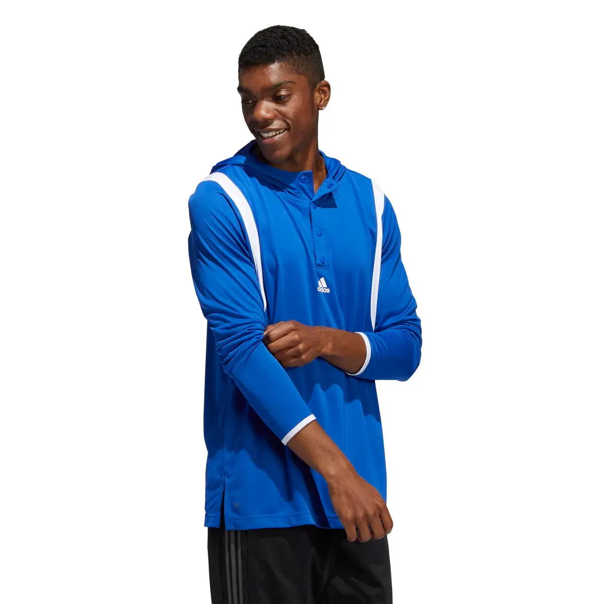 adidas Men's Basketball Icon Pulse Hooded Shooter Tee