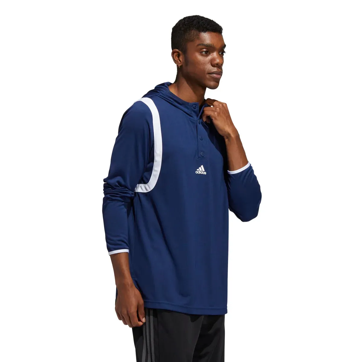 adidas Men's Basketball Icon Pulse Hooded Shooter Tee
