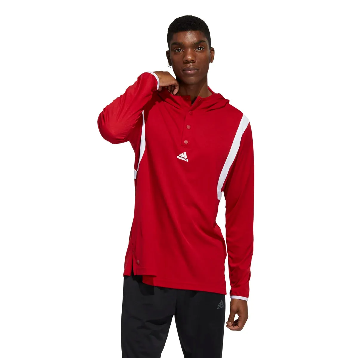 adidas Men's Basketball Icon Pulse Hooded Shooter Tee