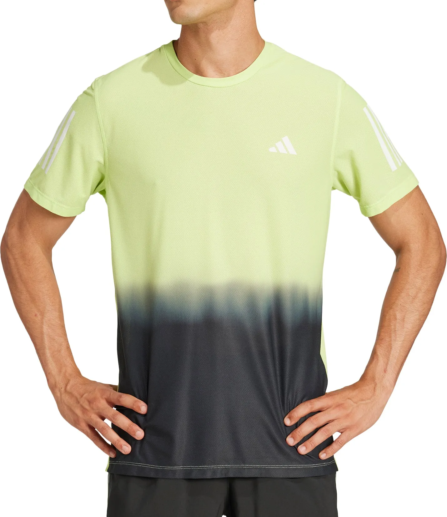 adidas Own The Run ClimaCool Short Sleeve Mens Running Top - Green