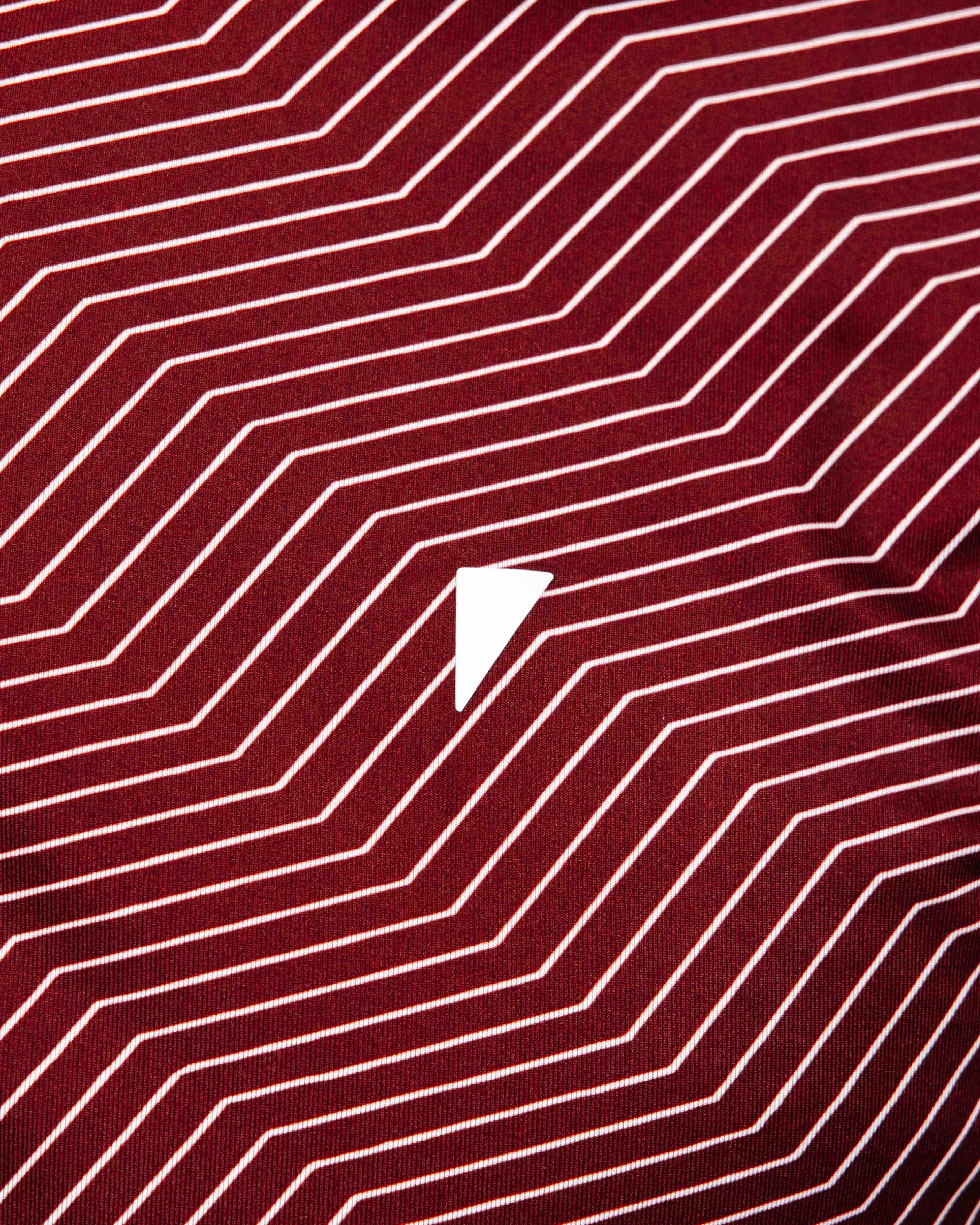 Airy Mesh Lining AbrasionResistant Finish Maroon Chevron Blade Polo