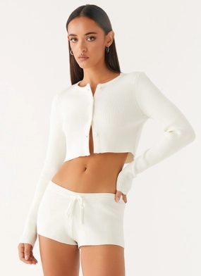 Adria Mini Shorts - Ivory Essential Layer