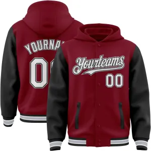 Adult Teens Kids Hoodies Jacket Customized Baseball Team Jerseys Personalized Varsity Leather Bomber Jacket