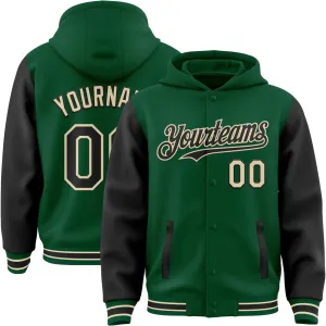 Adult Teens Kids Hoodies Jacket Customized Baseball Team Jerseys Personalized Varsity Leather Bomber Jacket