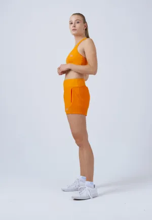 Advantage Tennis Shorts with ball belt, orange