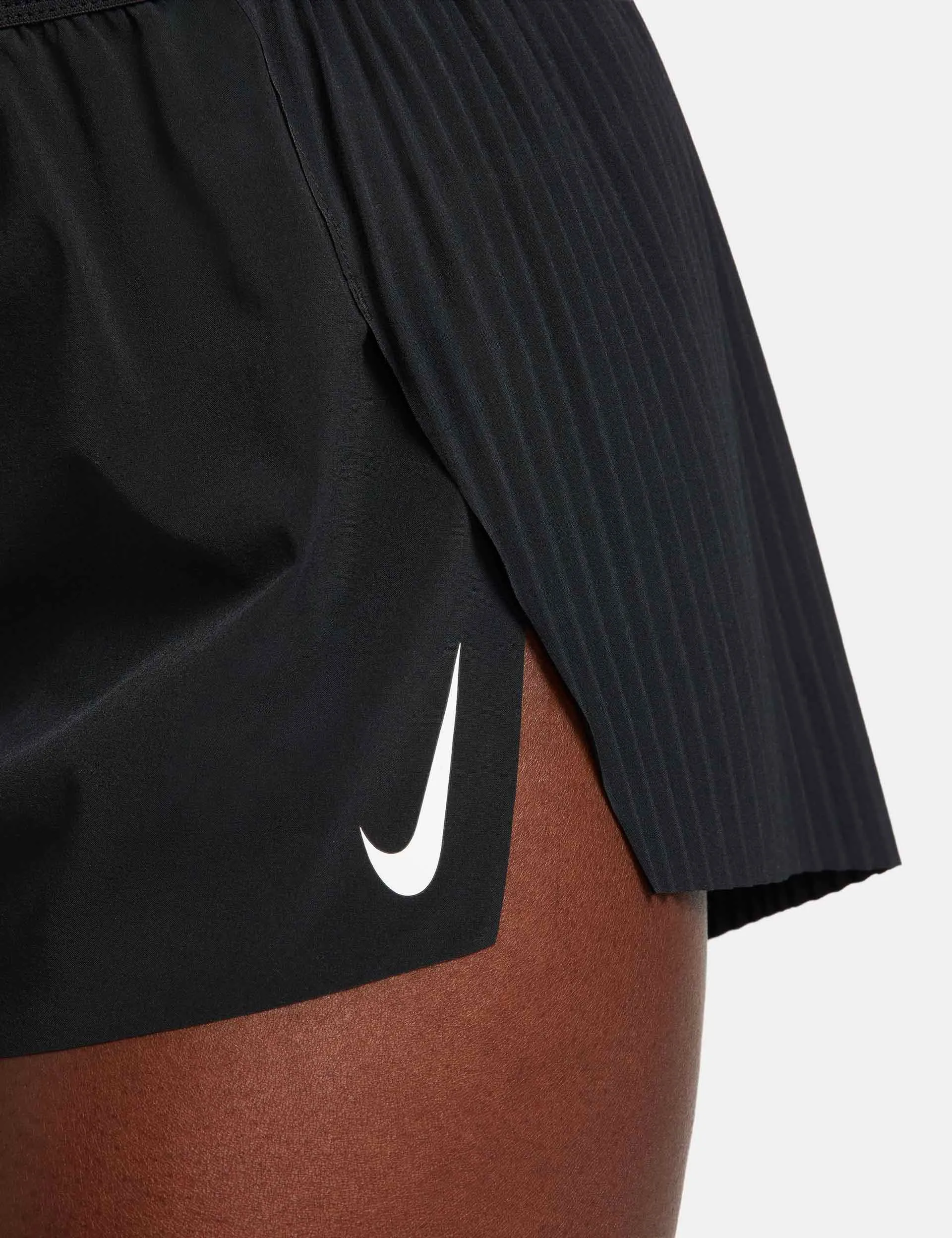 AeroSwift Dri-FIT ADV 3" Running Shorts - Black/White