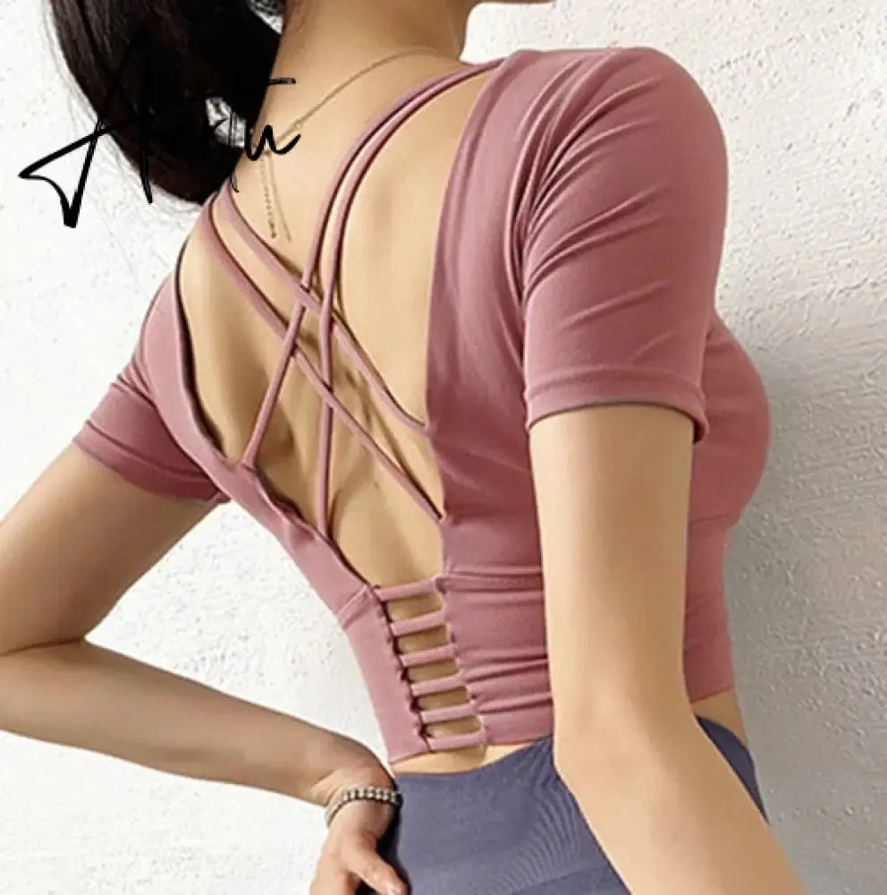 Aiertu  Cloud Hide Sexy Sports Bra Women Fitness Long Sleeve Underwear Blouse Push Up Yoga Crop Top Running Gym Shirt Winter Activewear