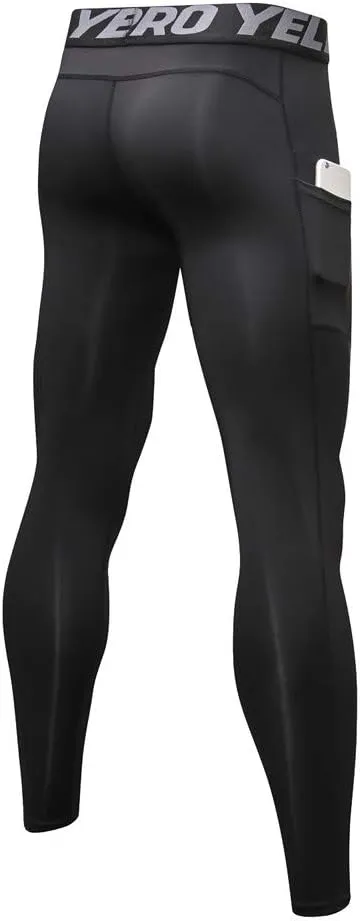 aihihe Compression Leggings Mens Heated Compression Pants Gym Compression MenS Compression Pants Workout Tights Leggings