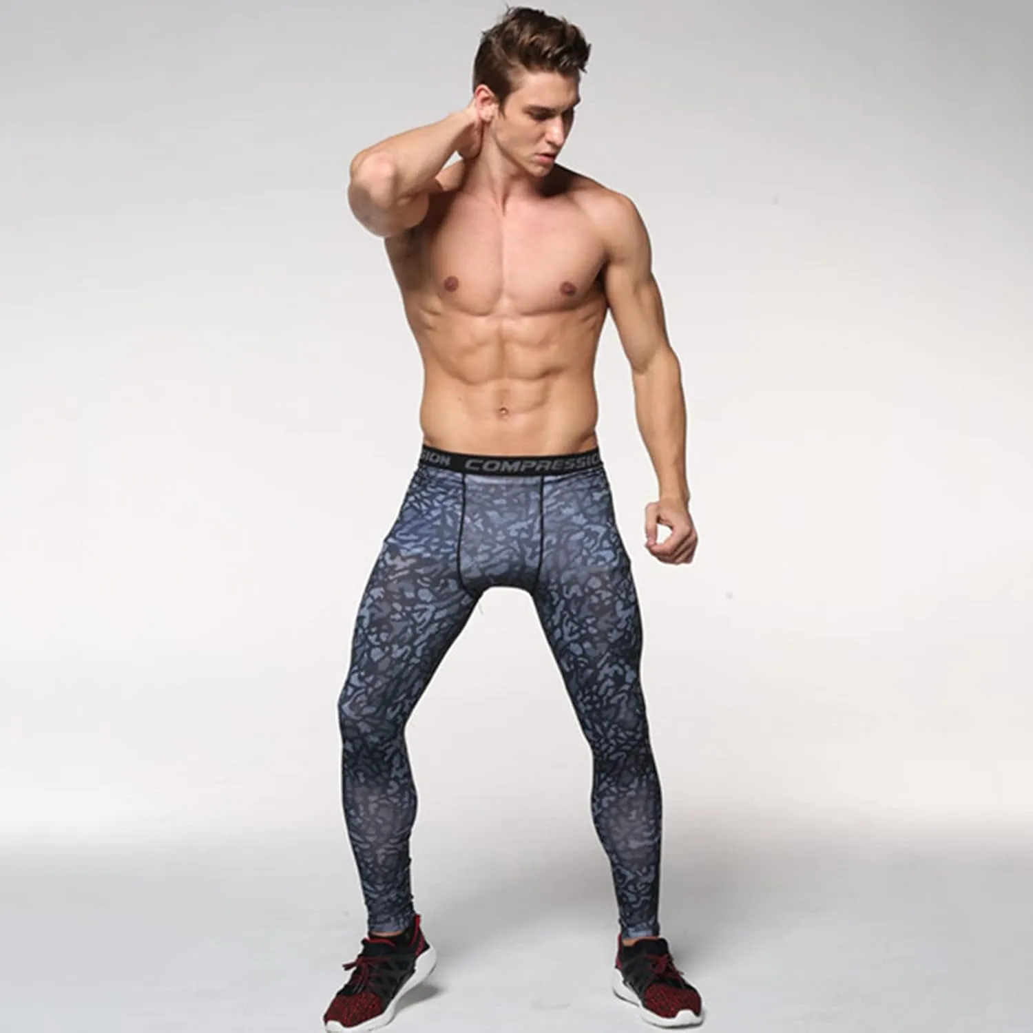 aihihe Compression Leggings Mens Heated Compression Pants Gym Compression MenS Compression Pants Workout Tights Leggings