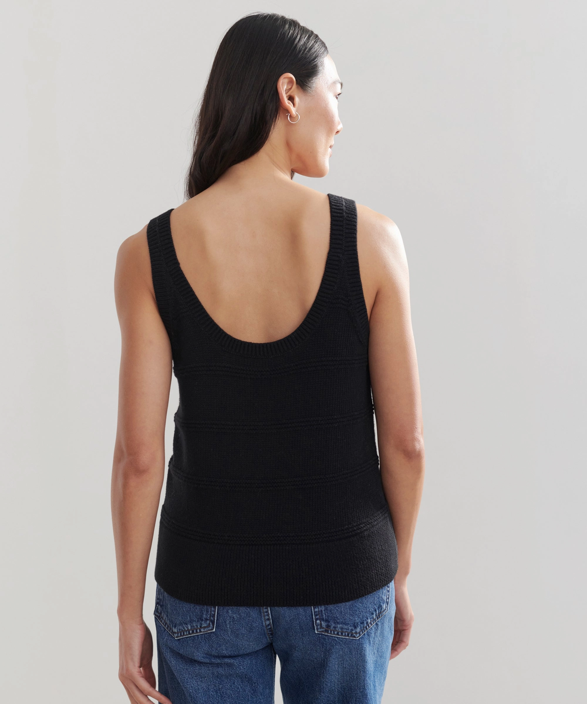 Sweater Tank Layered Sleeve