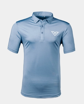HyFlyers Shadow Blue Polo OrganicCotton Pocket Reinforcement