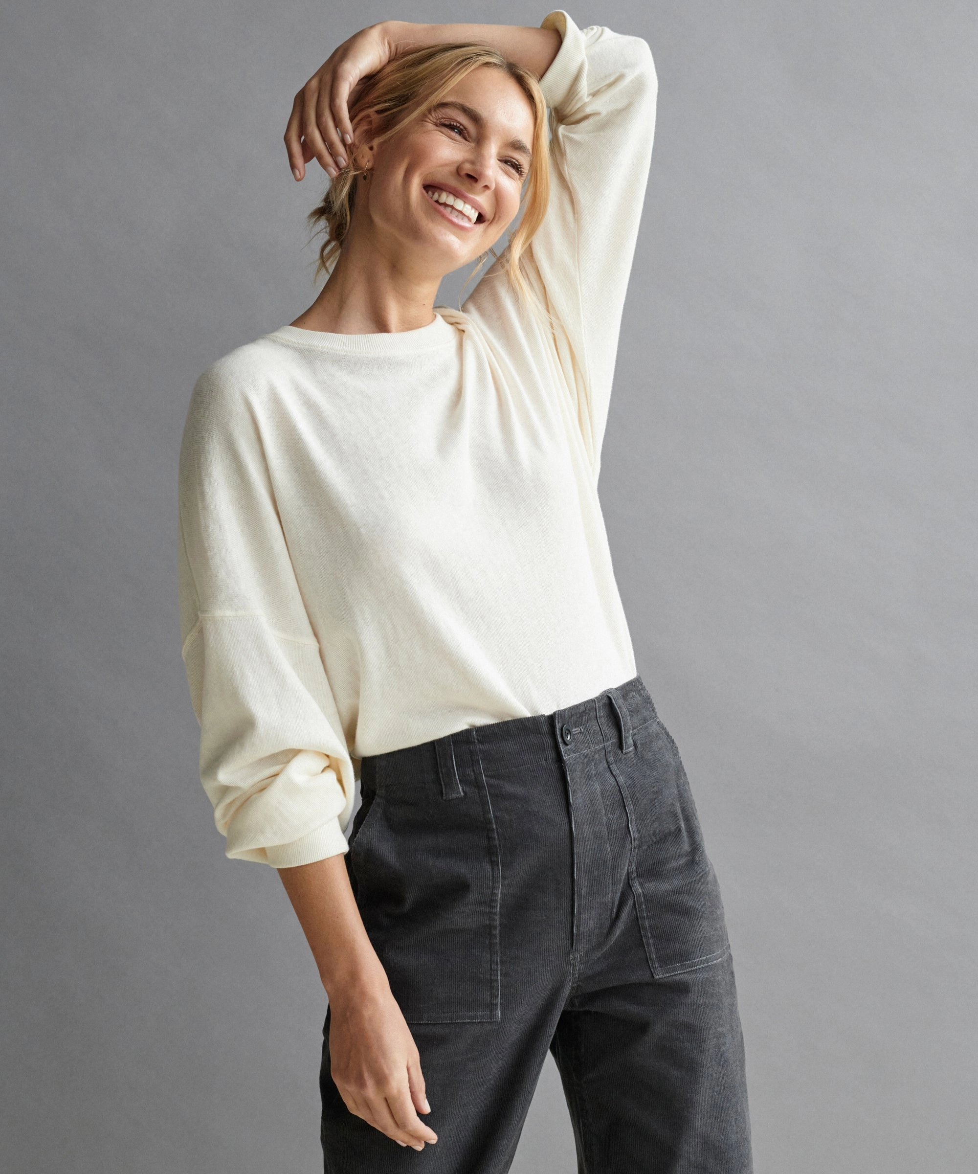 MultiFunctionalDesign Boyfriend Long-Sleeve Tee