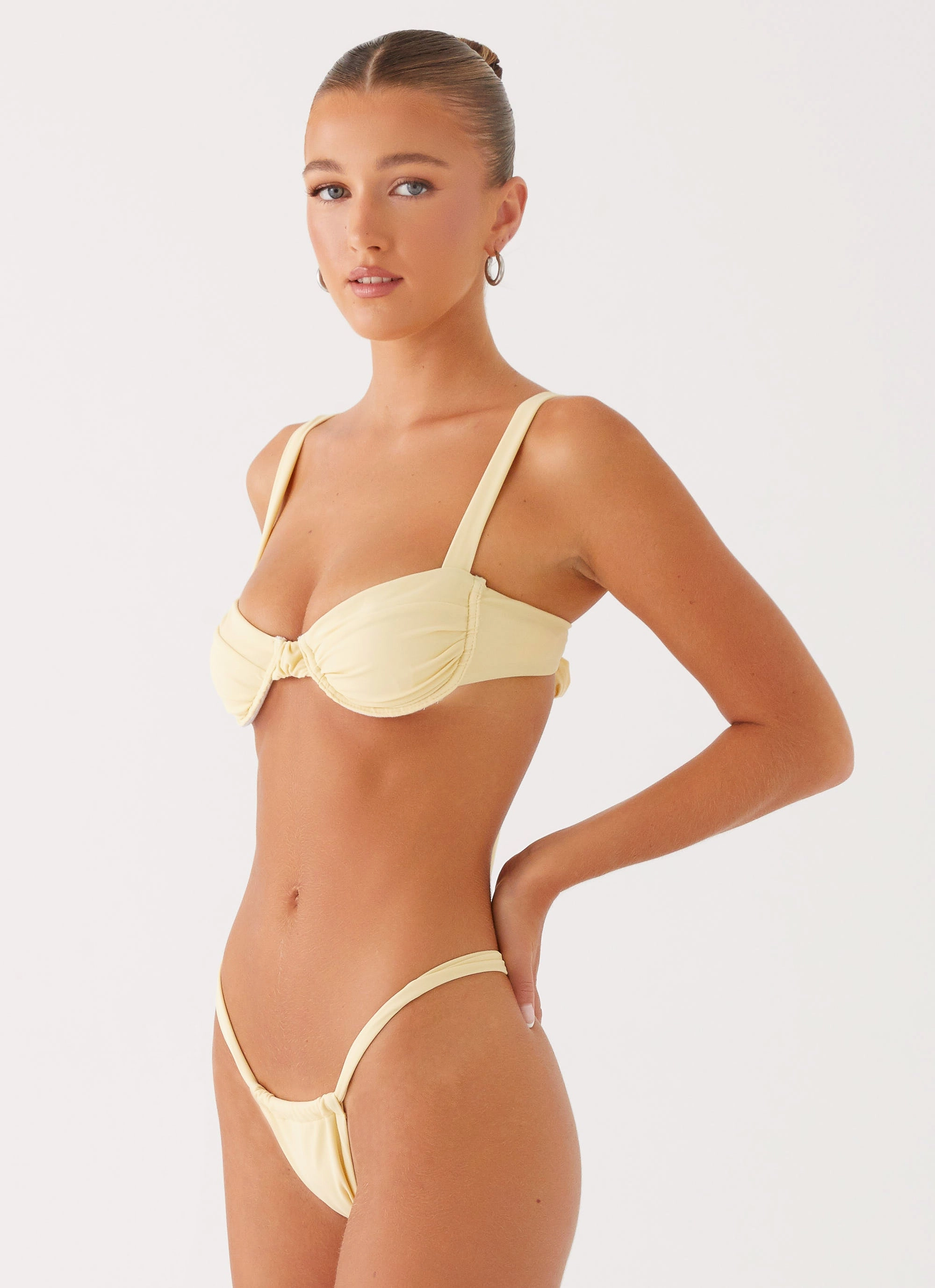 Stylish Airlie Scrunch Bikini Bottoms - Yellow