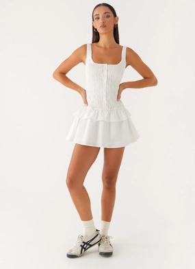 Cool Look Street Edge Aleena Mini Dress - White