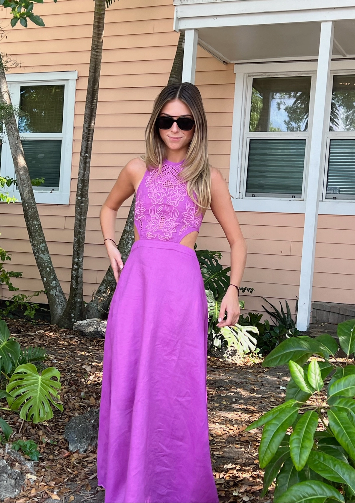 Modern Comfort Lightweight Fit Alexandria Midi Dress - Purple