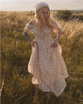 Alice 19 | Floral linen dress NoBuckleDesign Rest Easy