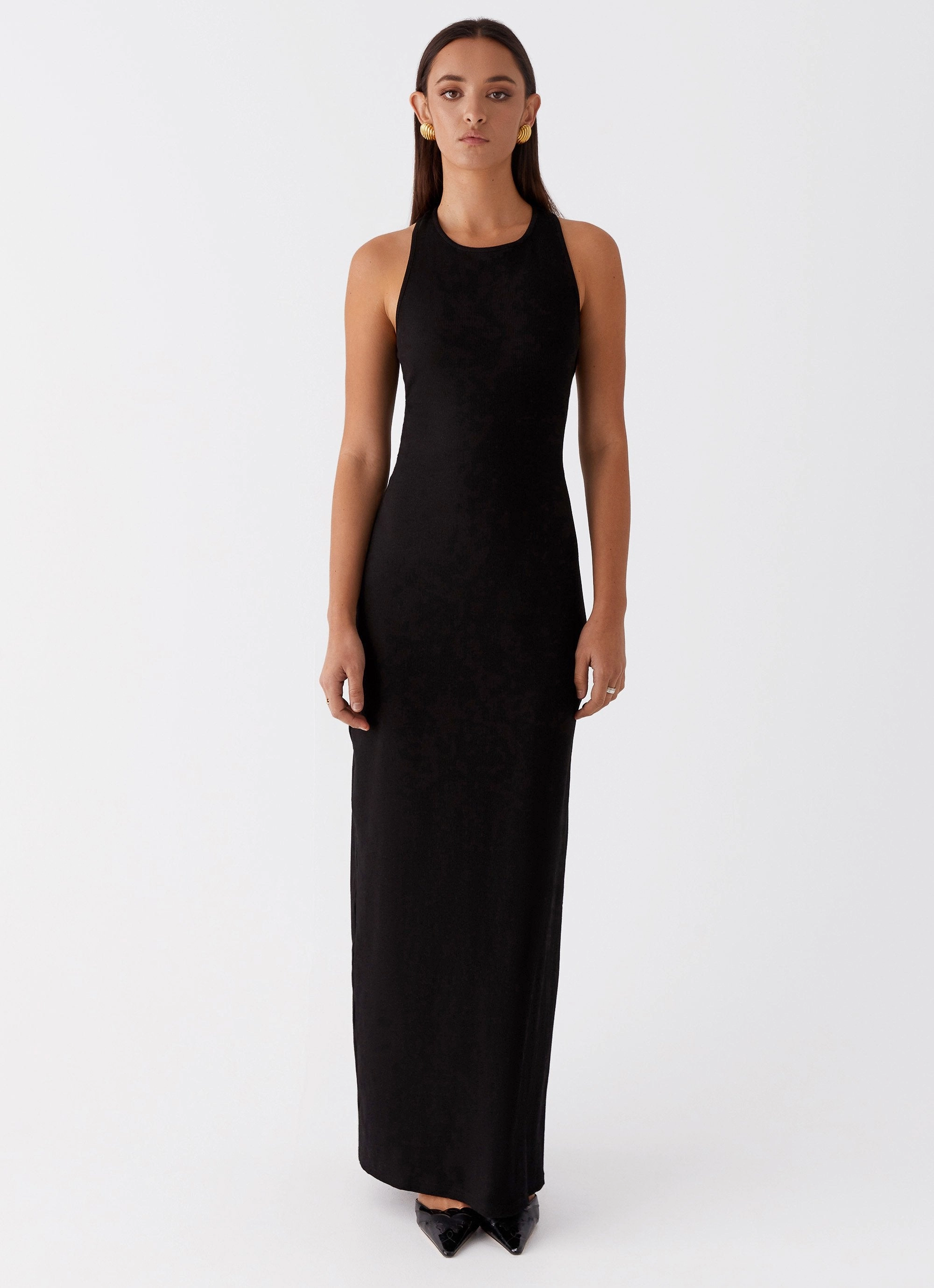 Alice Cut Out Maxi Dress - Black Easy Layers Chic Energy
