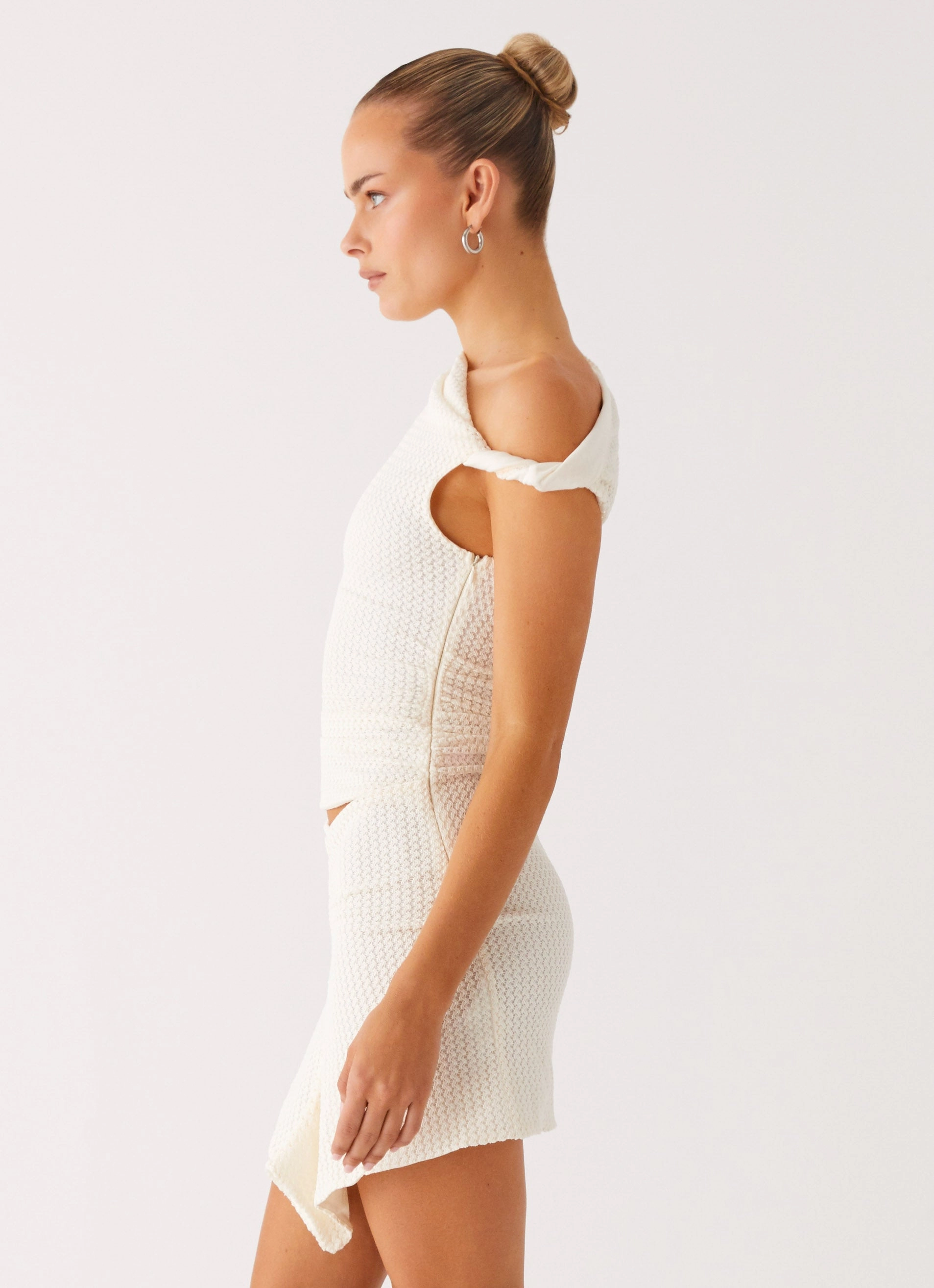 Silky Form Feminine Comfort Alina Mini Dress - Ivory