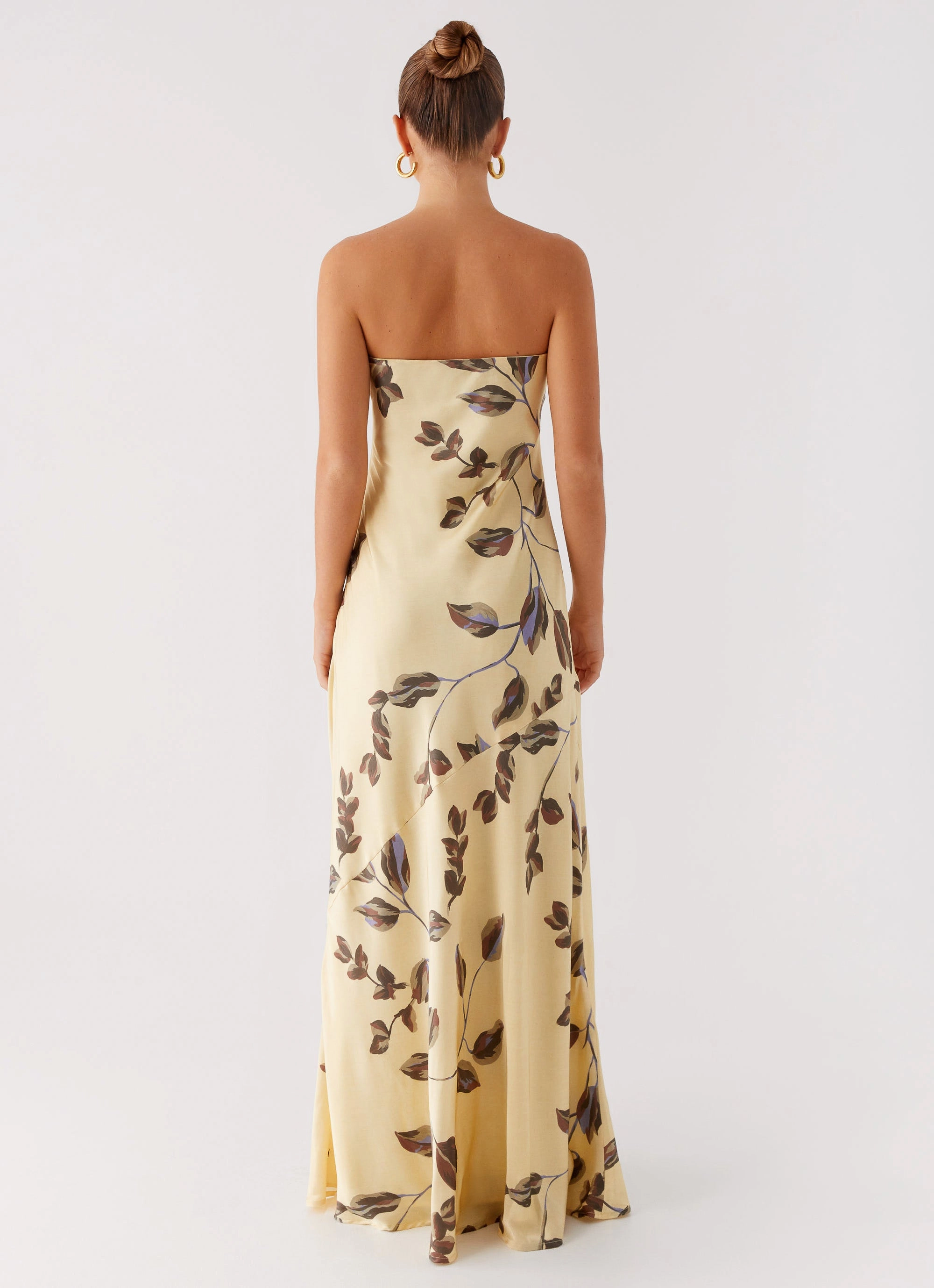 Alisa Strapless Maxi Dress - Buttercream Bliss Everyday Layers Comfortable Wear