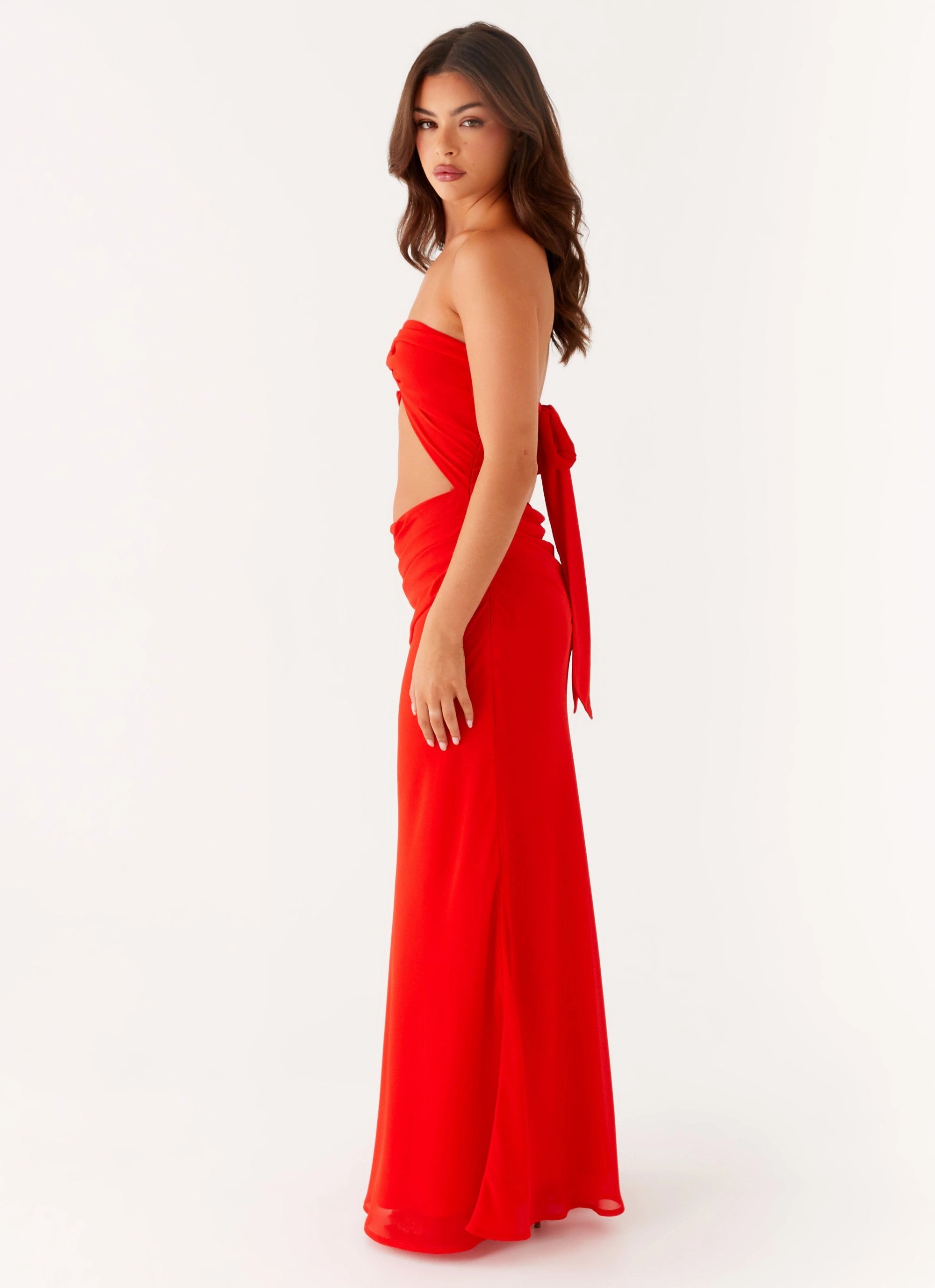 Carla Maxi Dress - Red Chic Ensemble