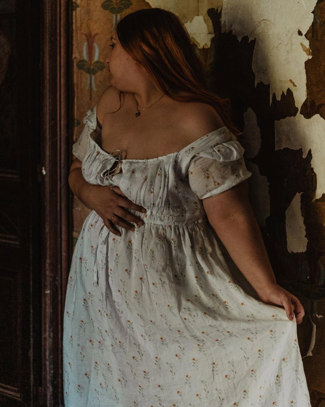 BERGAMOTE 20 |Floral Linen Dress wrinkle free
