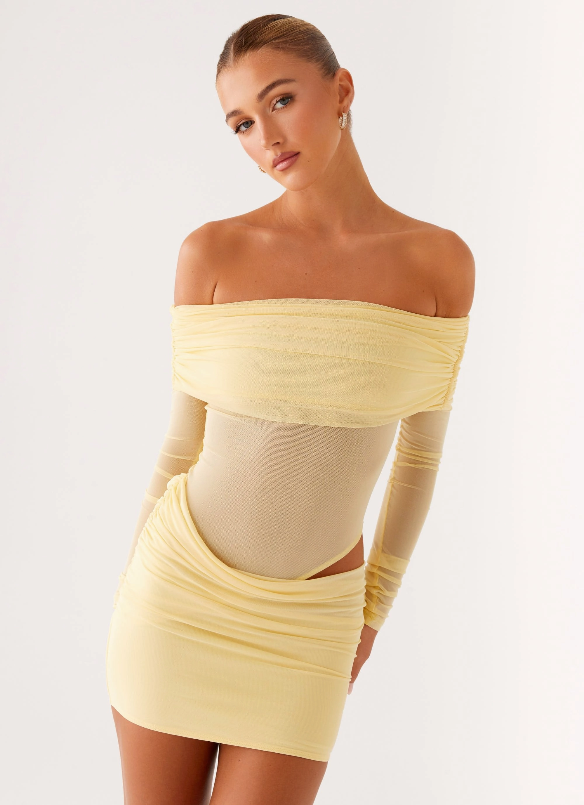 Classic Layer No Doubt Mini Dress - Yellow