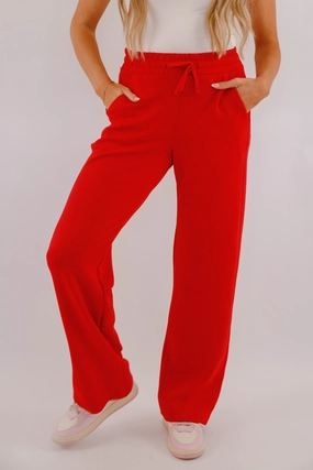 AntibacterialCoating All The Energy Pants-Red