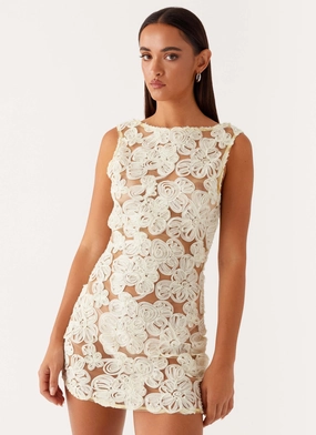 Gentle Stitch Candace Mini Dress - Yellow