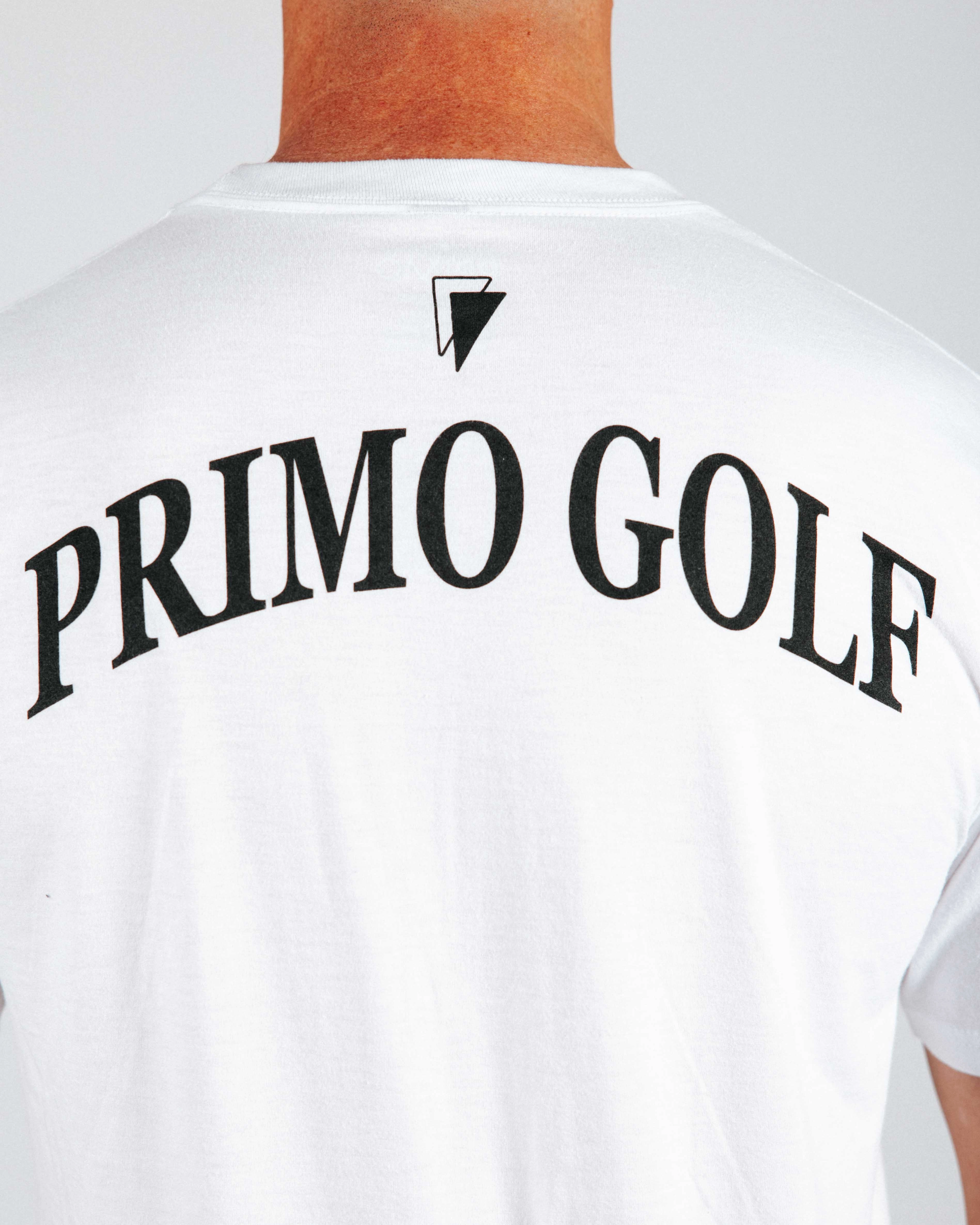 Sweat Absorbent Inner Layer Odor Resistant Material Primo Floating Cursive Tee