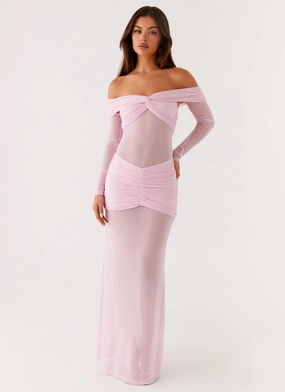 Alter Ego Maxi Dress - Pink Spring Flow Soft cotton dress
