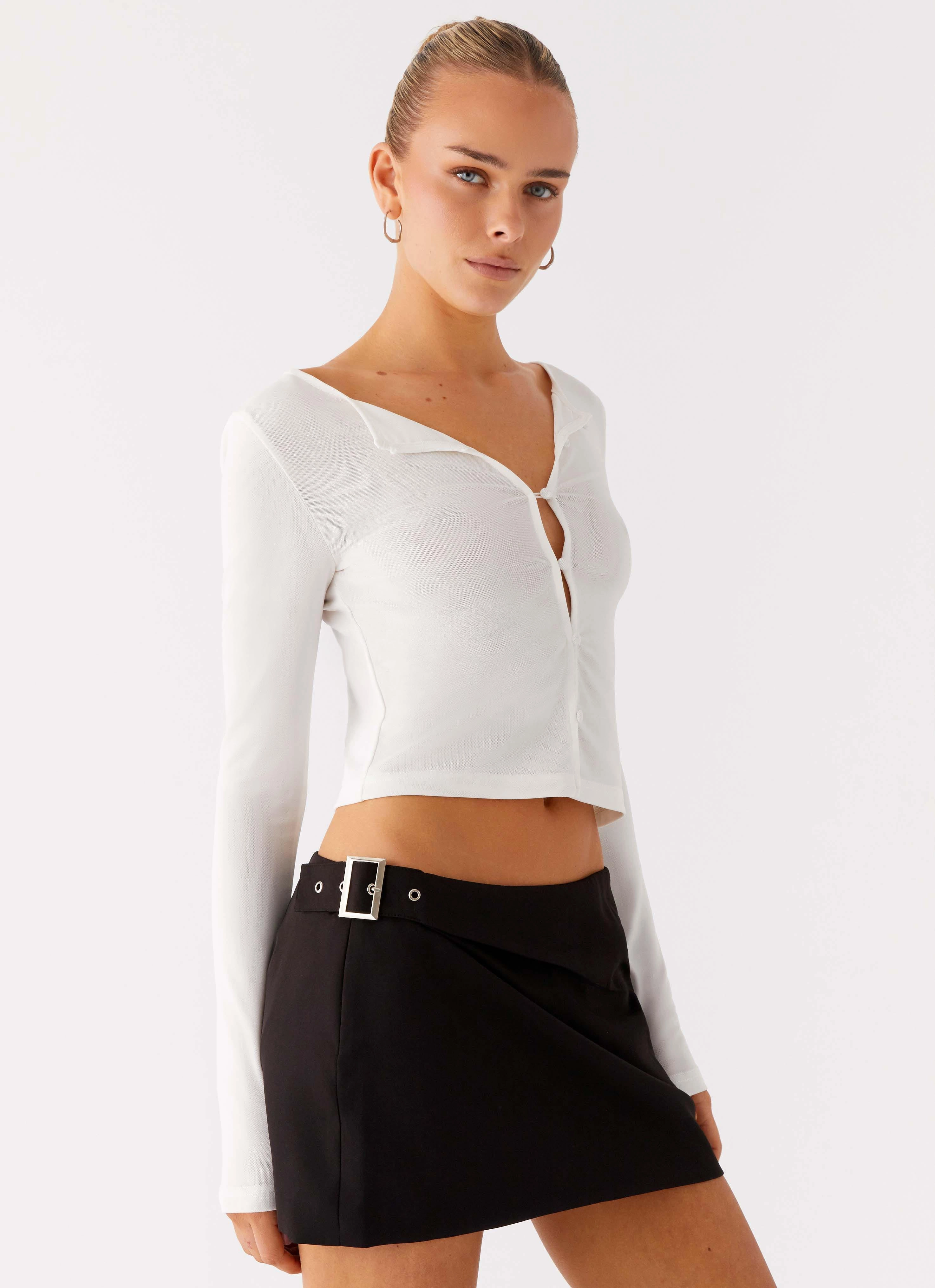Aluna Mini Skirt - Black Stable Shape Casual Performance Fit