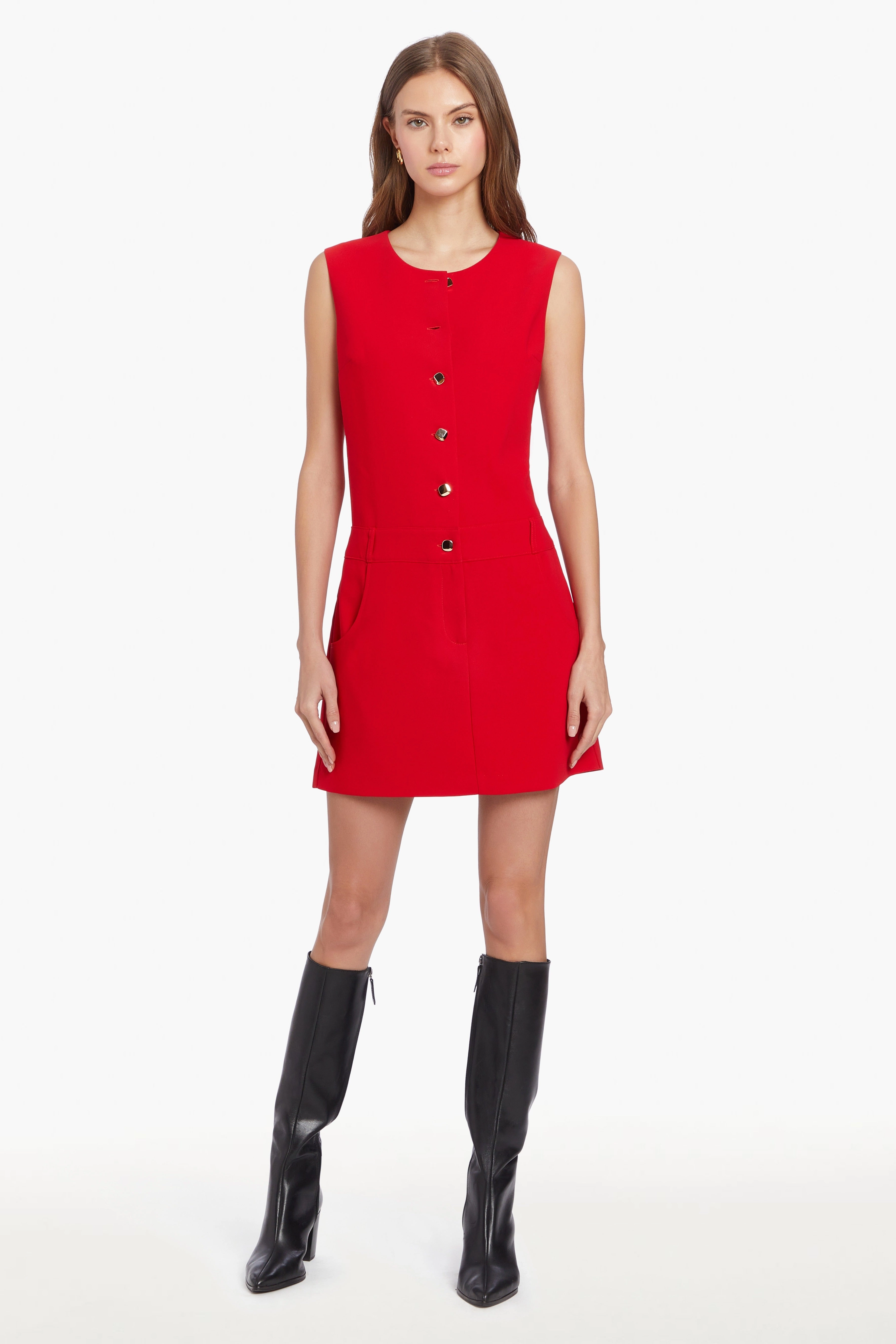 Comfortable fit dress for all body types Sharp Motion Amanda Uprichard Tori Dress