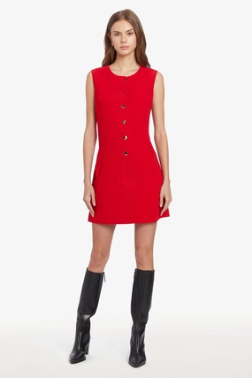 Amanda Uprichard Tori Dress Sleek Texture