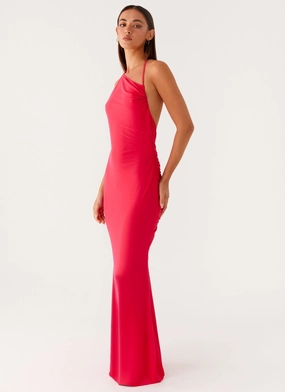 Amari Maxi Dress - Raspberry Casual Chic Wear