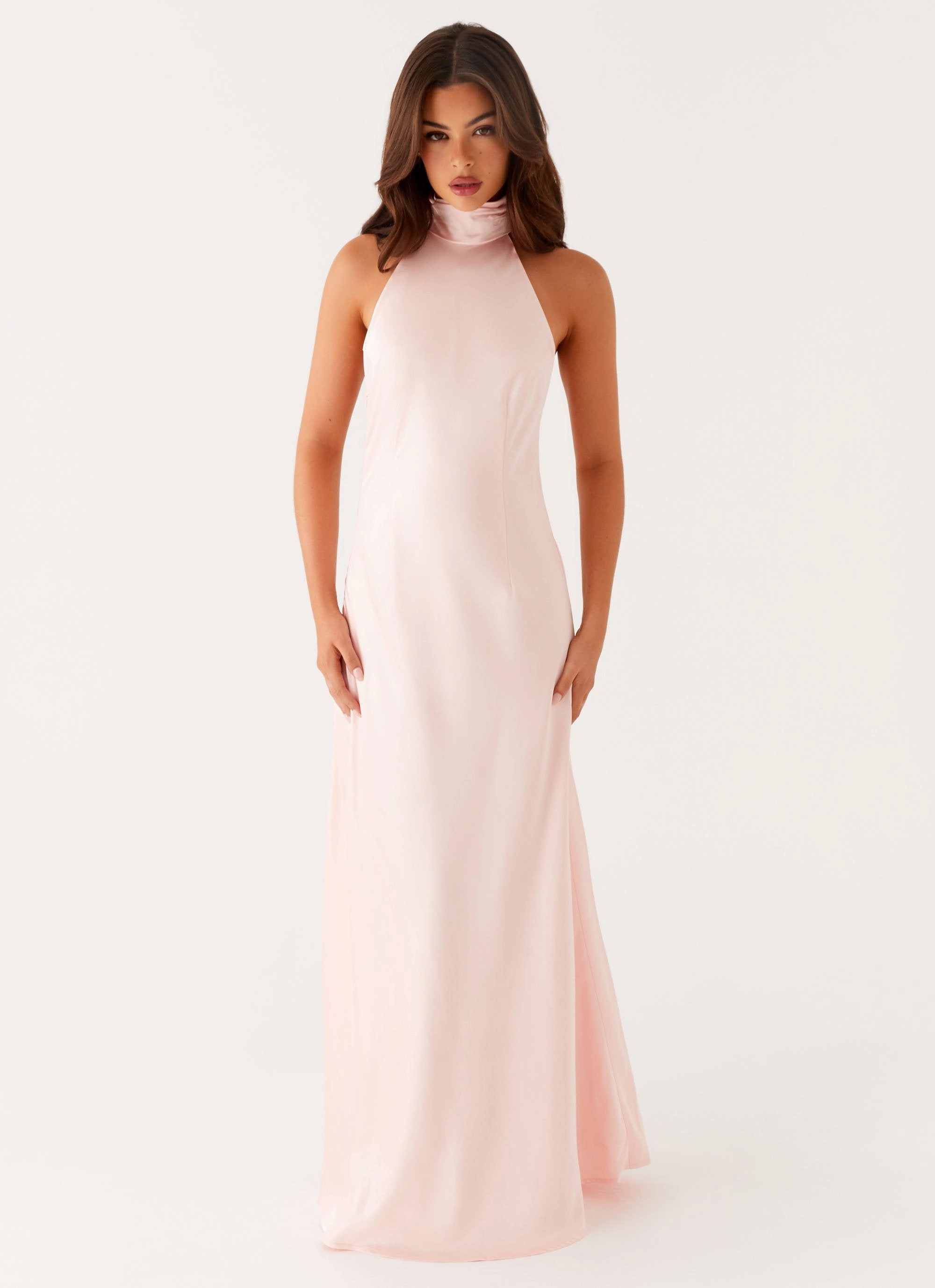 Siani Backless Maxi Dress - Pink Flawless Fit