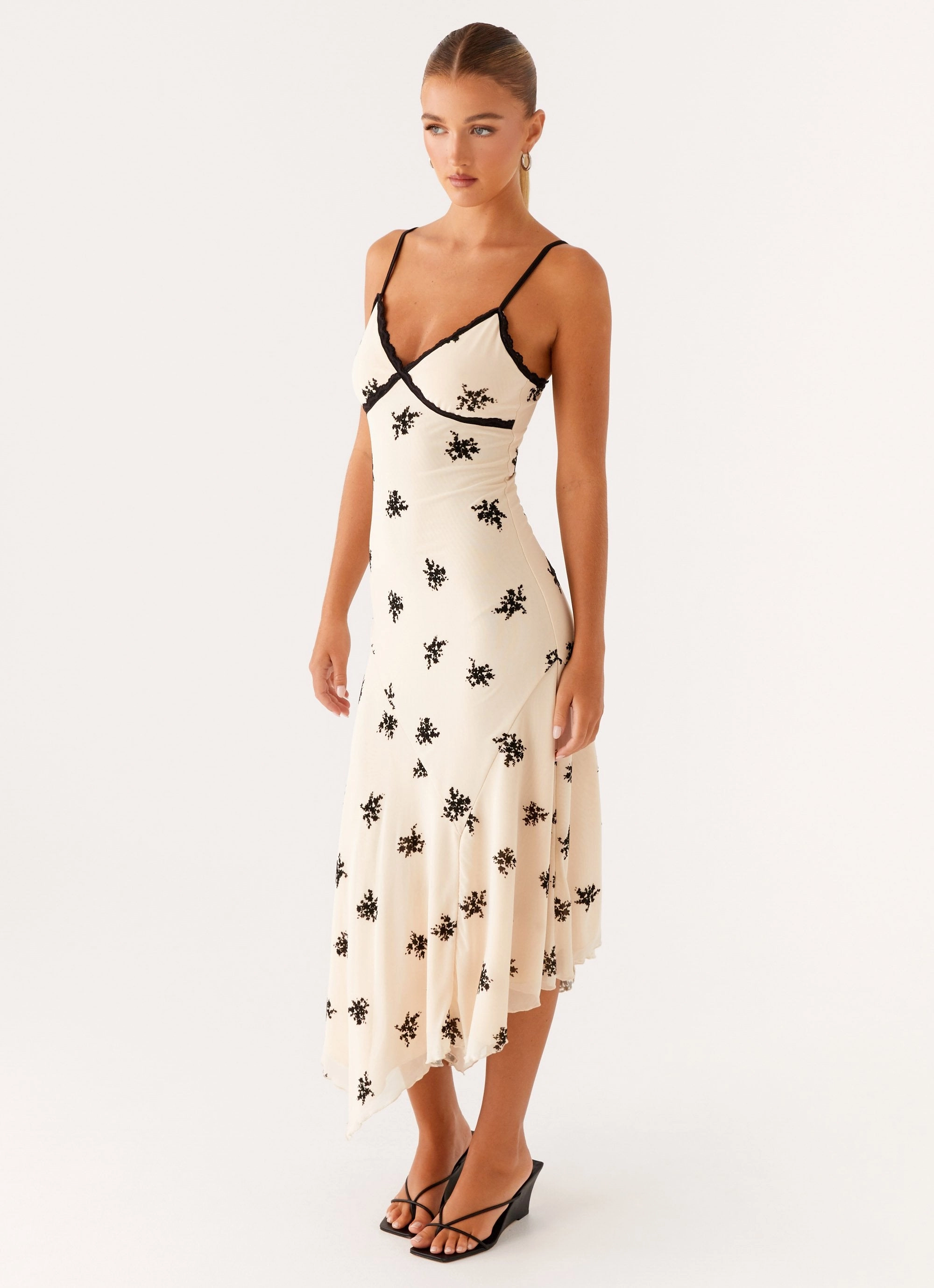 Amelia Midi Dress - Nude Gradient Shade Soft cotton blend dress